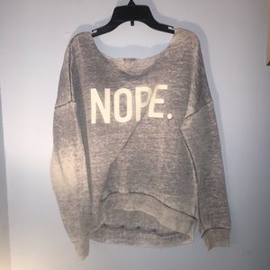 NOPE. Sweater